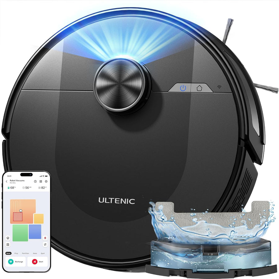 Robot Vacuum Mop 8000Pa LiDAR Smart Mapping Pet Hair