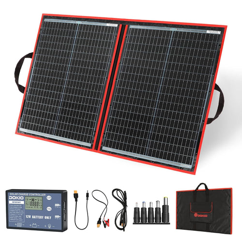 100W Foldable Solar Panel Kit 12V Charger Controller USB RV