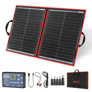 100W Foldable Solar Panel Kit 12V Battery RV Boat Charger