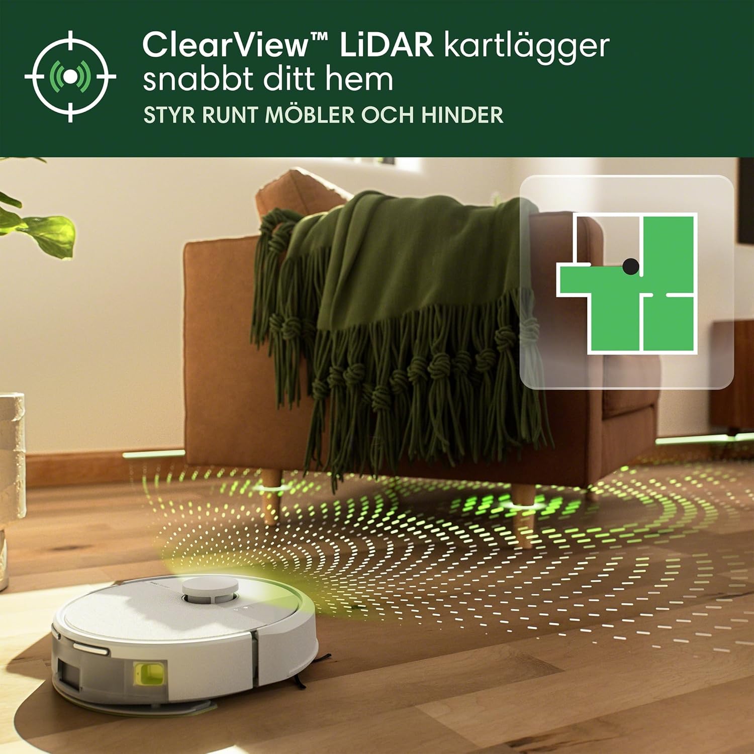 Robot Vacuum Mop Combo LiDAR Smart Mapping WiFi Auto Clean