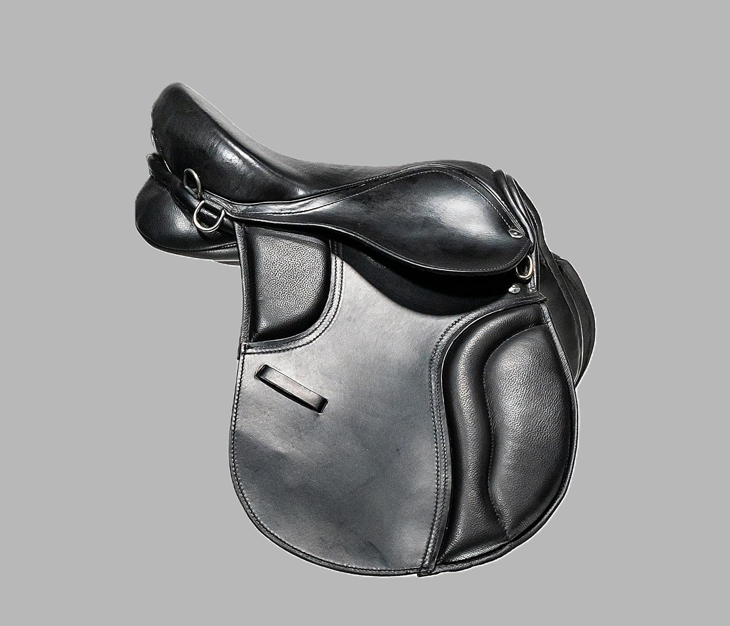 Black Leather Treeless Horse Saddle 16 Inch Flexible GP Comfort