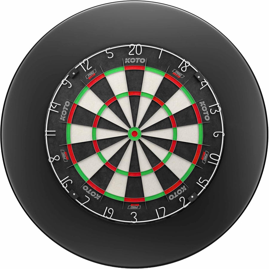 18in Professional Dartboard Sisal Set with Surround Wall Protector