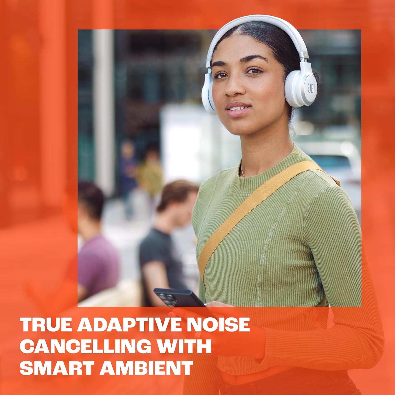 Wireless Noise Cancelling On-Ear Headphones 65Hr Battery 40mm Drivers