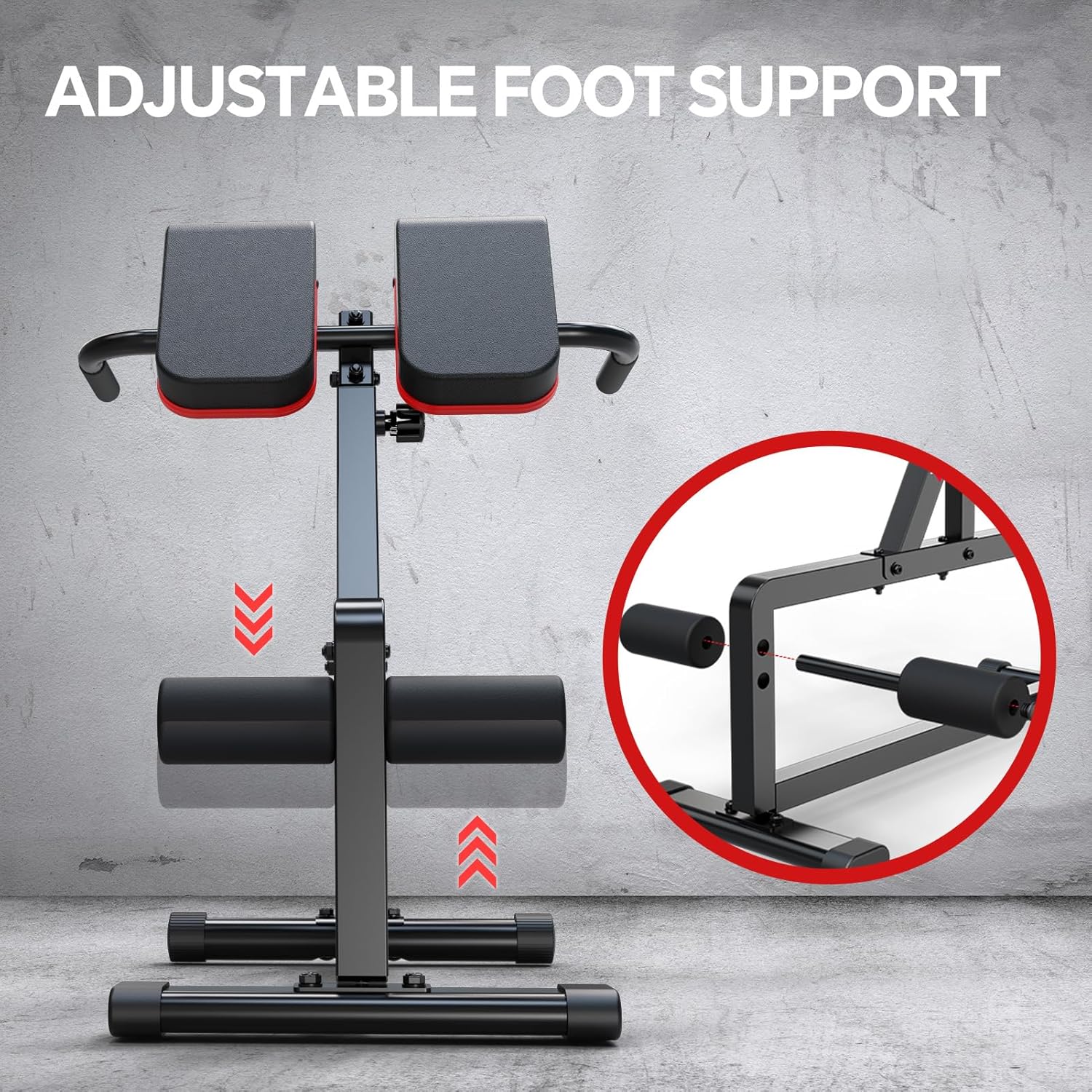 Adjustable Roman Chair Hyperextension Bench Back Extension Core
