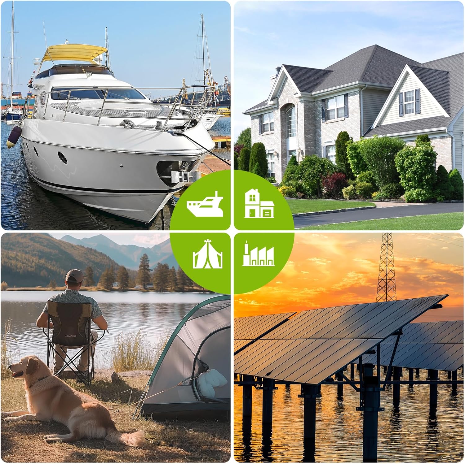 200W Solar Panel Mono IP68 MC4 Off Grid White