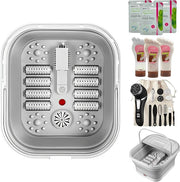 Electric Foot Spa Massager LED Heat Shiatsu Rollers Soak Tub
