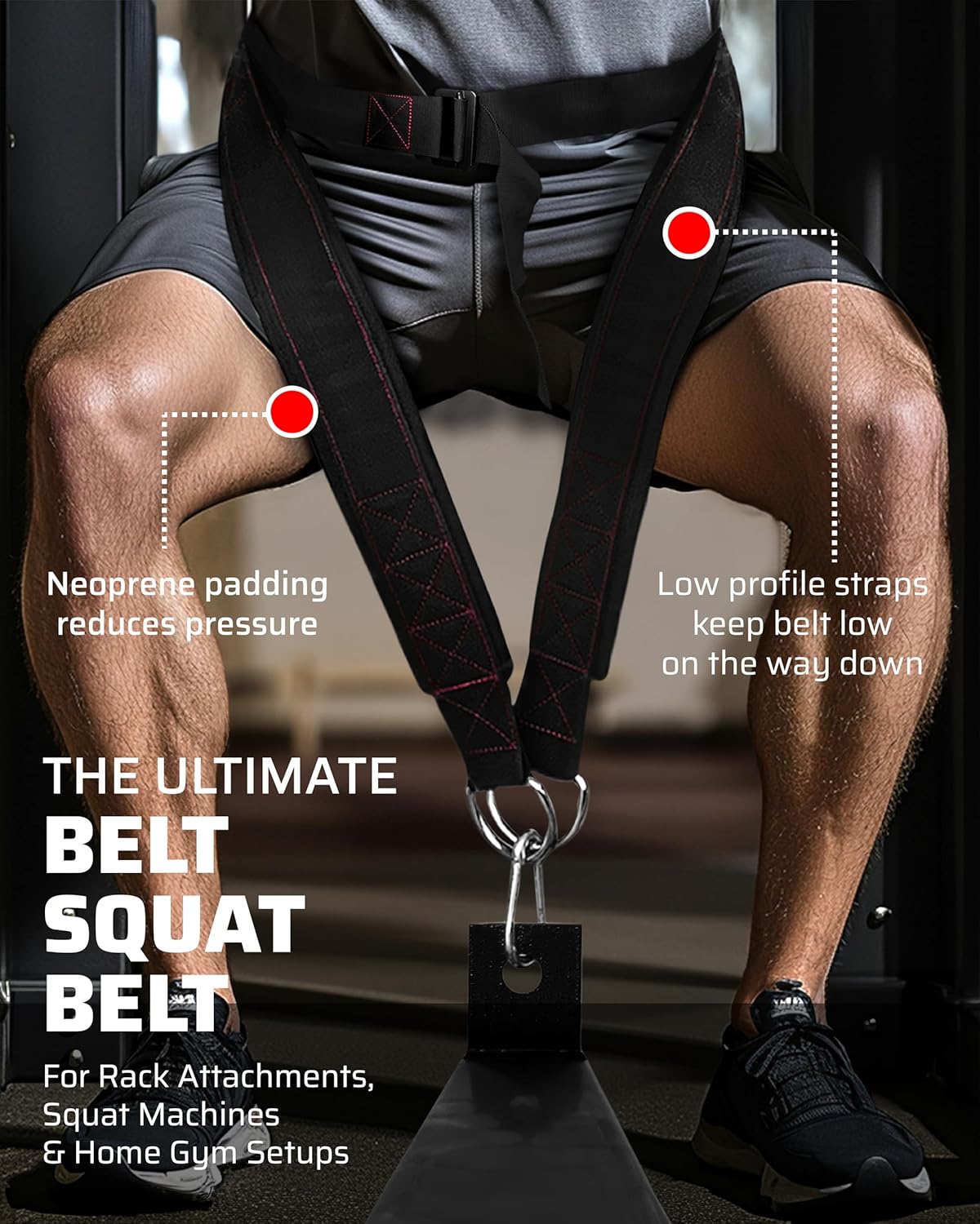 Heavy Duty Belt Squat Belt Gym Weightlifting Support Belt
