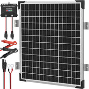 50W 12V Solar Panel Kit MPPT Controller Battery Charger RV Boat