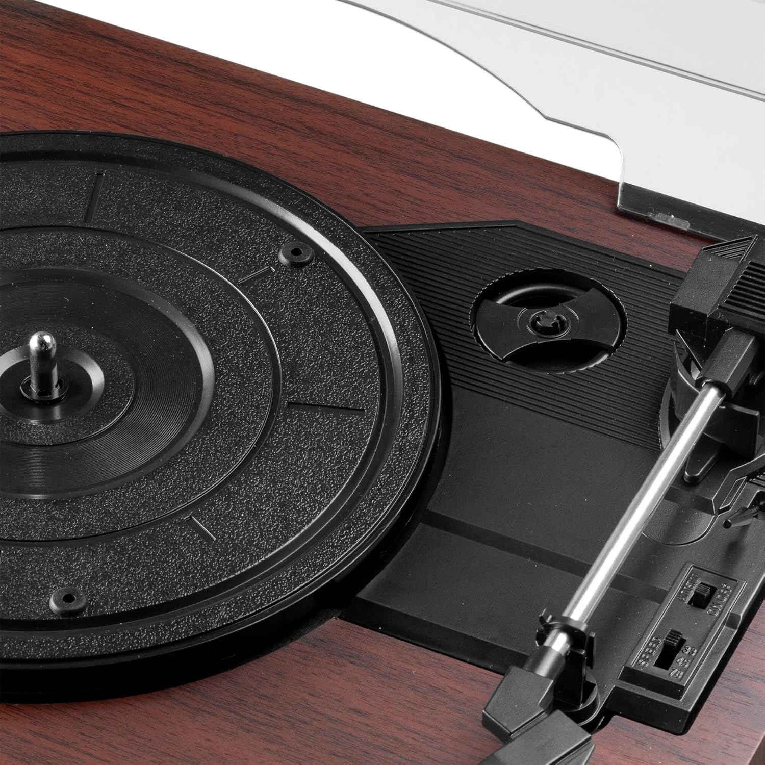 Retro Bluetooth Record Player 3 Speed Copper Finish
