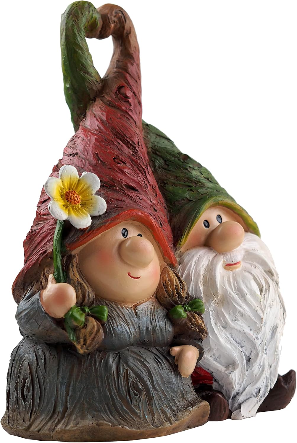 Mr Mrs Garden Gnome Couple Resin 22cm Romantic Decor