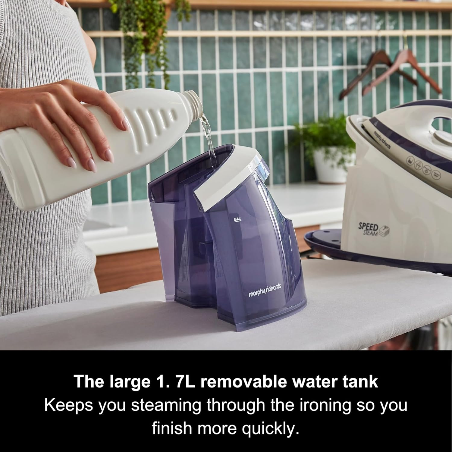 Steam Generator Iron 3000W 5.5 Bar 240g Steam Boost 1.7L Tank