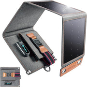 14W Foldable Solar Charger USB Waterproof Camping Travel