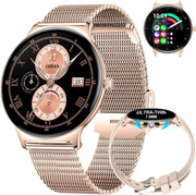 Rose Gold Women AMOLED Smart Watch 110 Sports