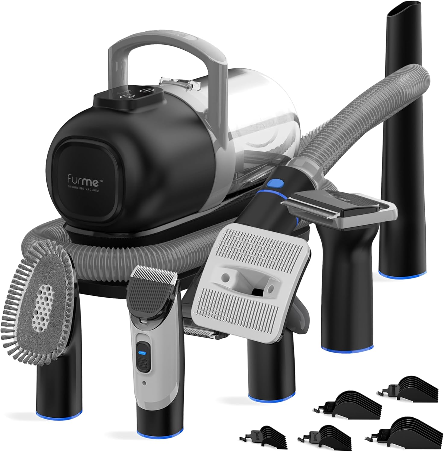 Pet Grooming Vacuum Kit 9000Pa Quiet Dog Cat Hair Remover 1L