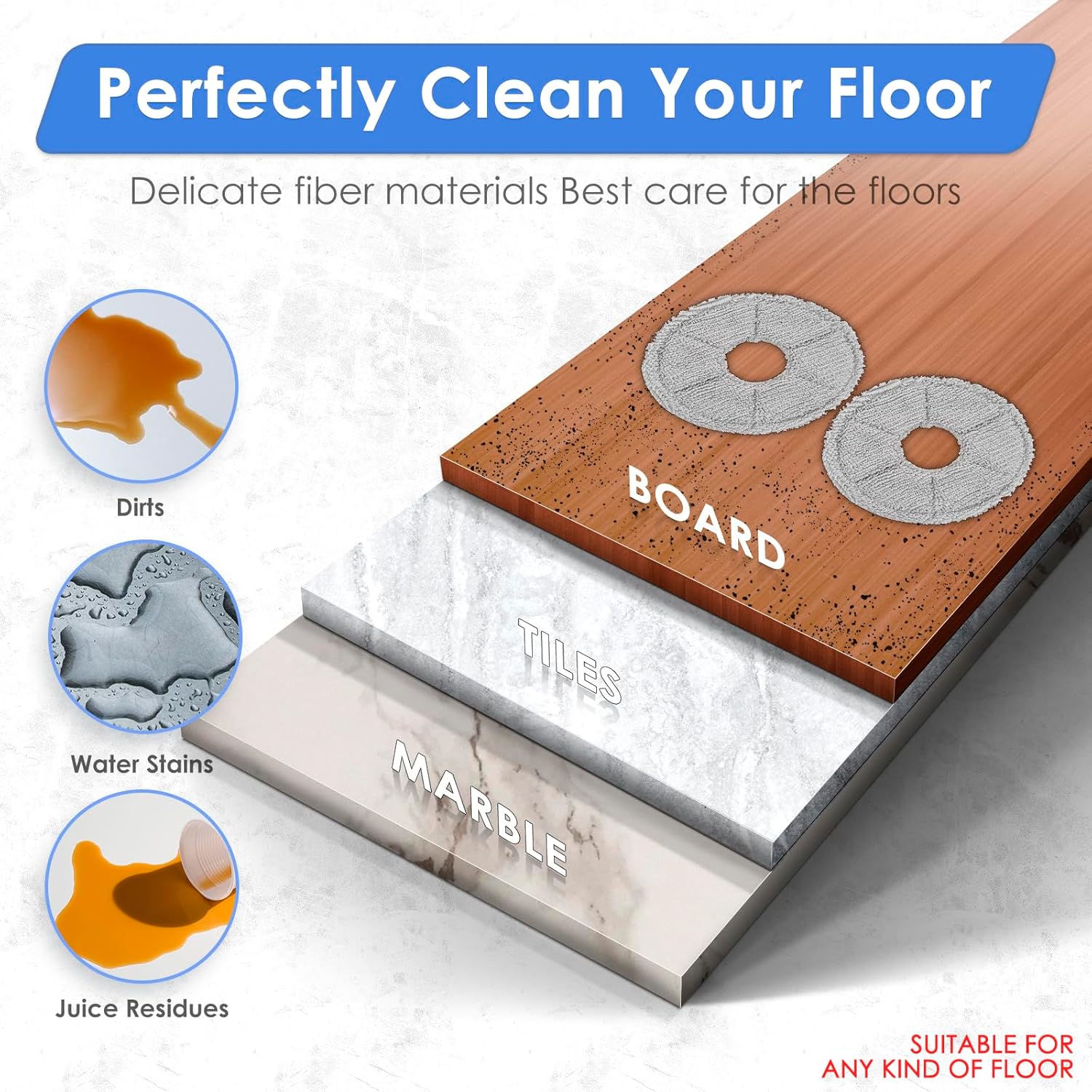 Robot Vacuum Replacement Parts Kit HEPA Mop Pads Brushes 20 Pack