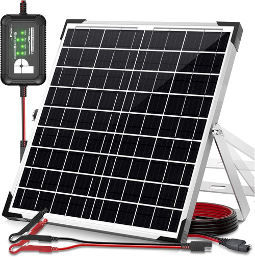 20W Solar Panel Kit 12V Trickle Charger Battery Maintainer RV Boat