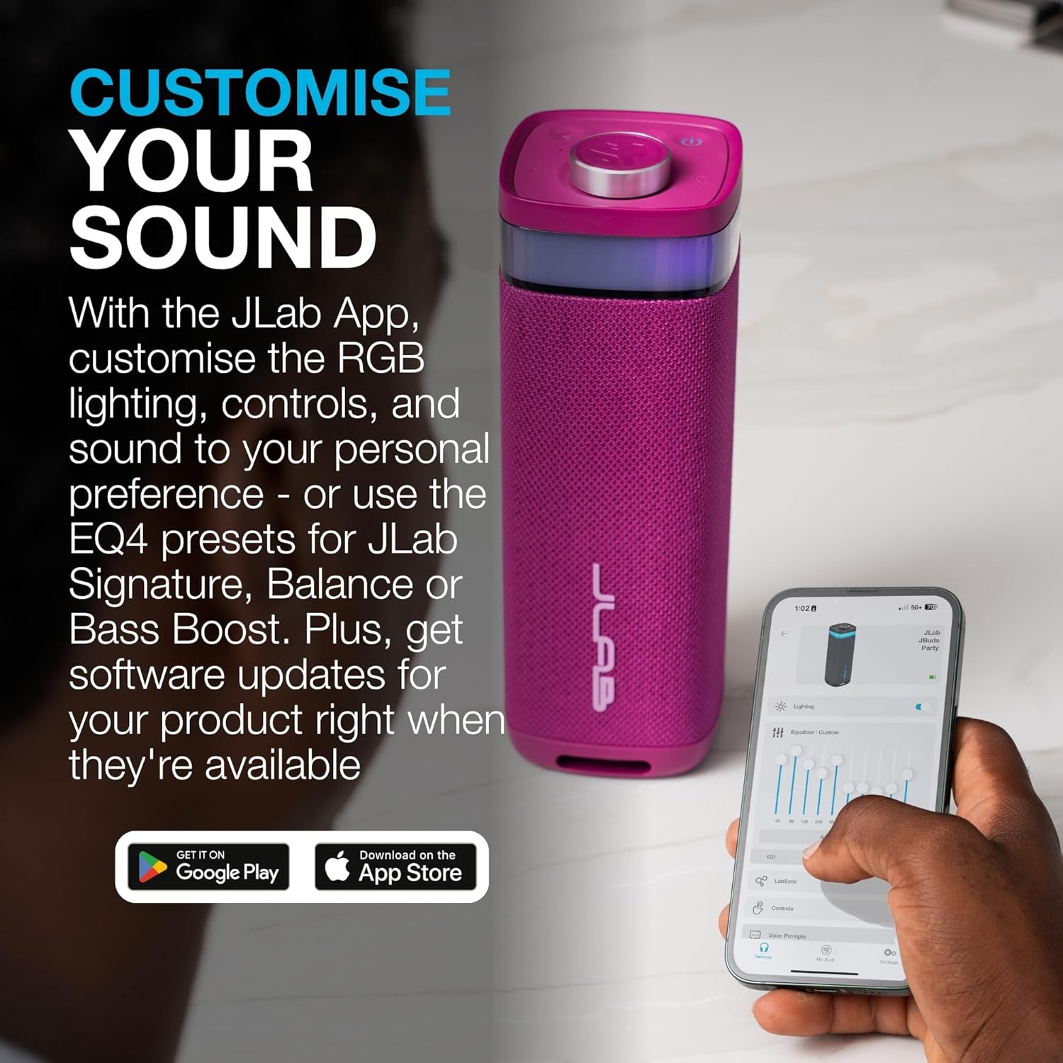 Bluetooth Party Speaker 30W Portable RGB Lights 12H Playtime