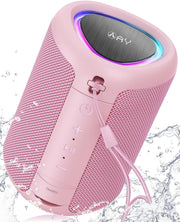 Portable Bluetooth Speaker 15W Waterproof LED Lights 15H Play