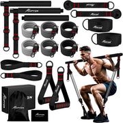 Pilates Bar Kit Resistance Bands 270lb Portable Home Gym Set