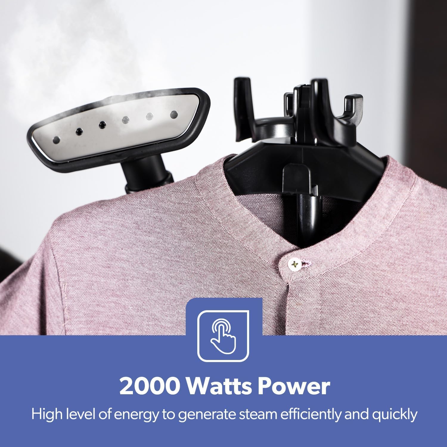 2000W Upright Garment Steamer 3L Tank 46g Steam Pro