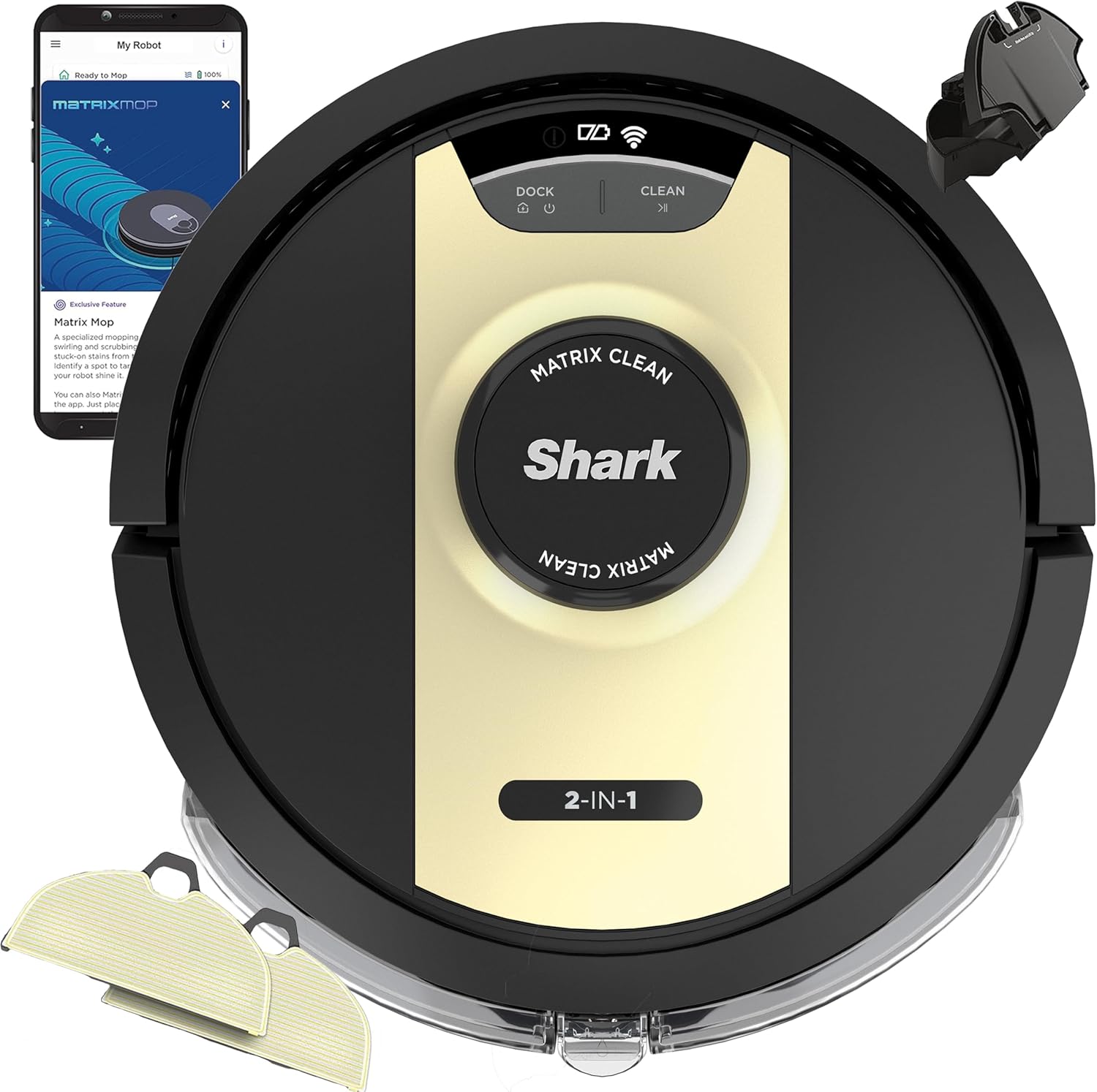 Robot Vacuum Mop Smart Mapping Sonic Scrub Pet Hair Alexa WiFi