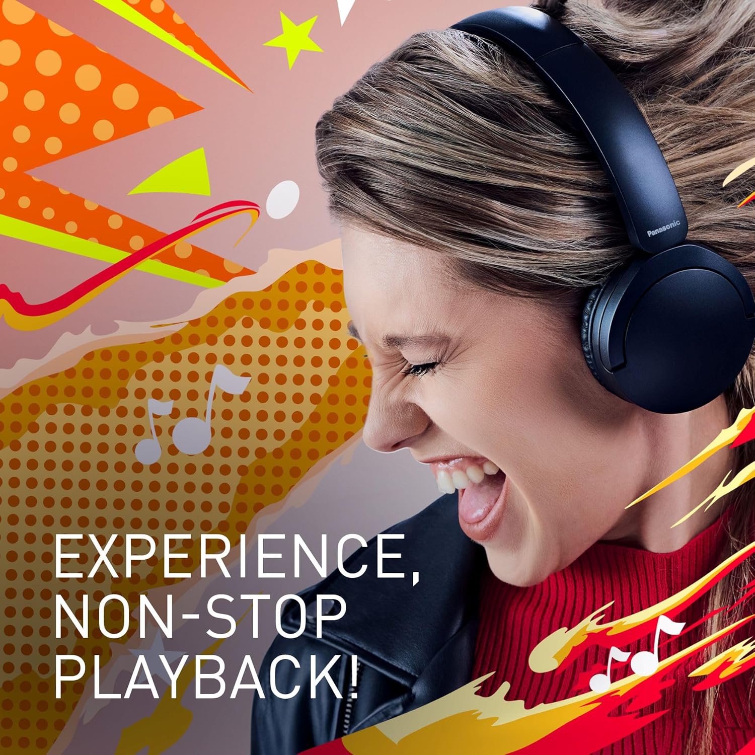 Wireless On Ear Bluetooth Headphones 72H Playtime Mic Multipoint