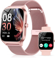 Rose Gold Women Smart Watch Call 120 Sports