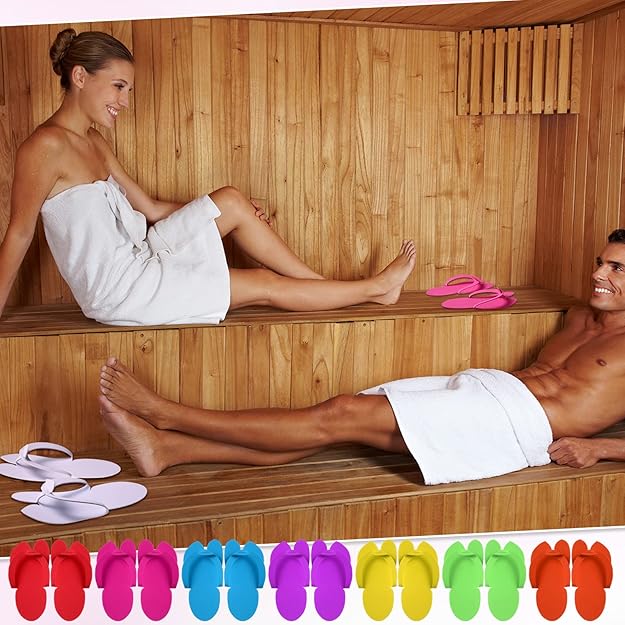 Disposable Pedicure Slippers 90 Pairs EVA Foam Spa Flip Flops