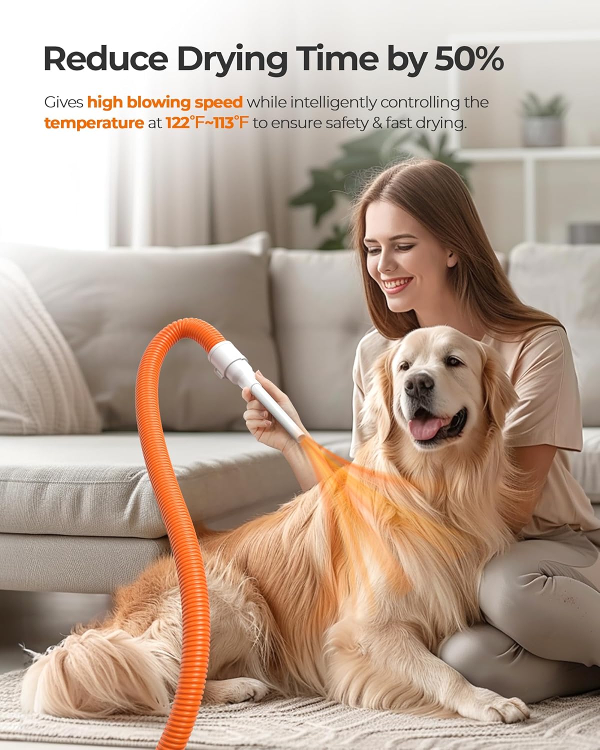 Dog Grooming Vacuum Kit 13KPa Dryer Clippers Set
