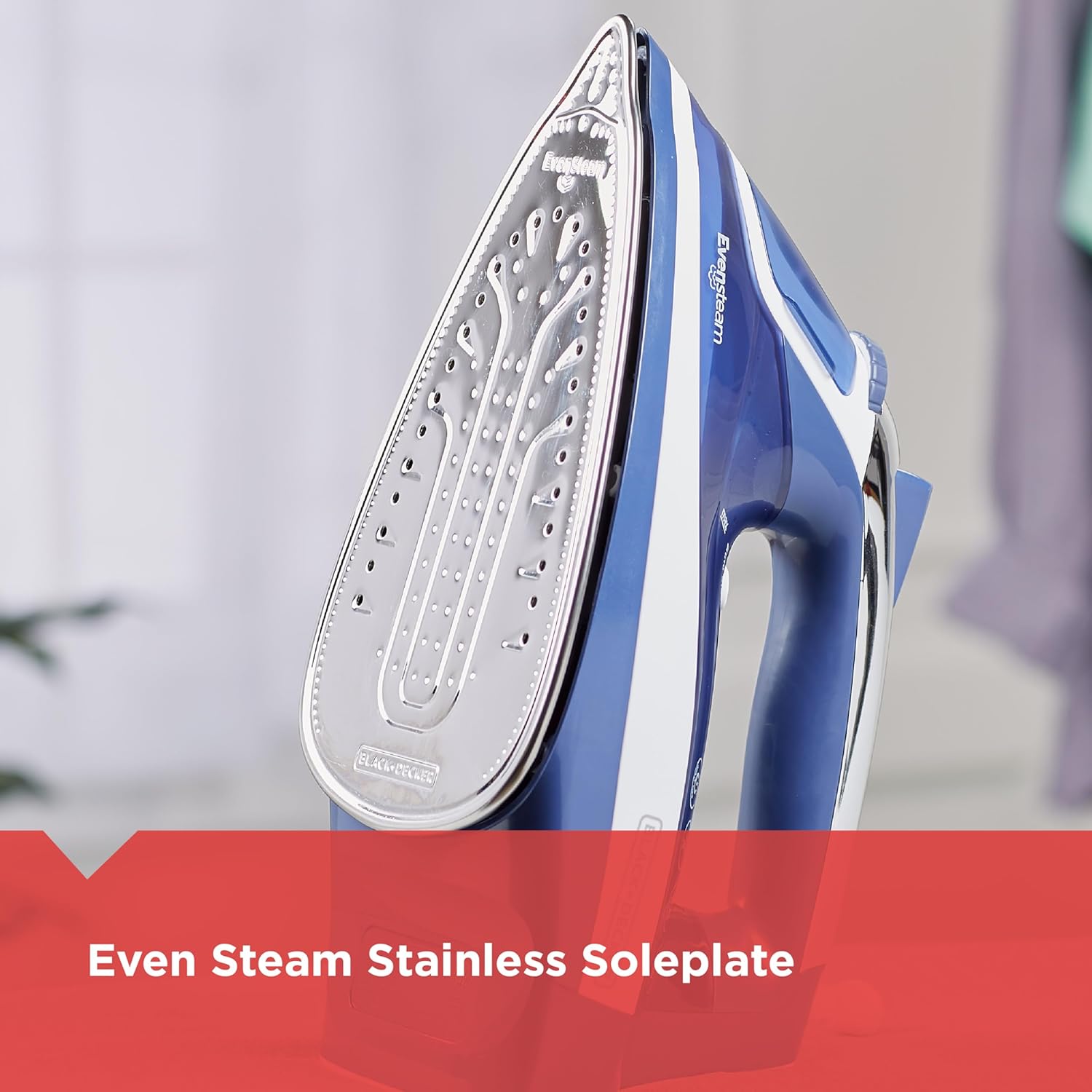 1200W Steam Iron Stainless Soleplate Smart Steam Auto Shut Off