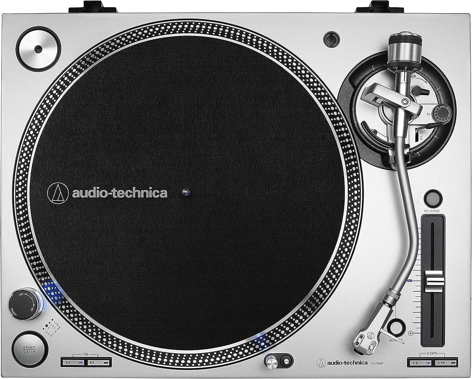 Professional Direct-Drive Vinyl Turntable with S-Tonearm, Variable Pitch & USB