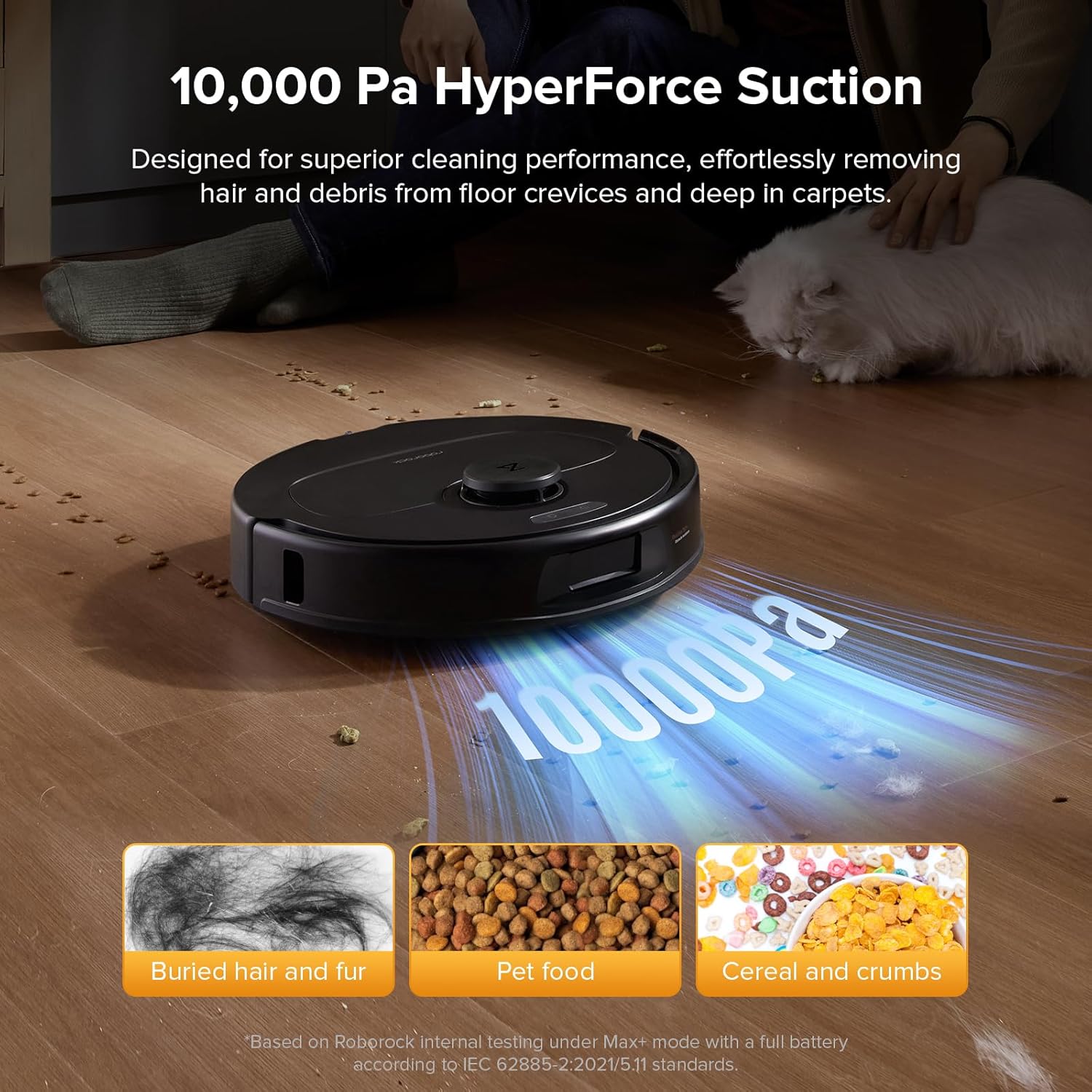 Robot Vacuum Mop 10000Pa Auto Empty Wash Dry LiDAR Mapping