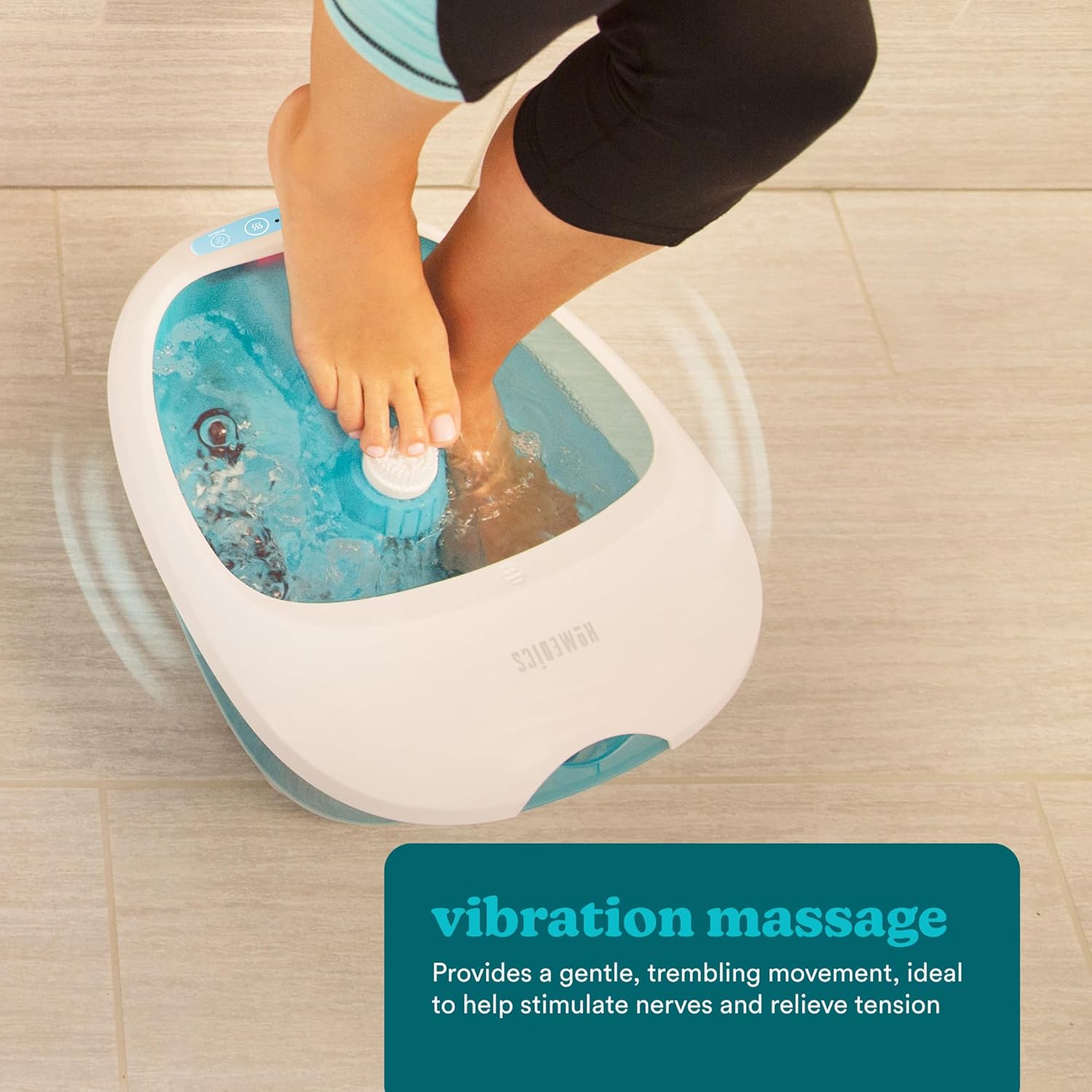 Foot Spa Massager Heat Bubble Rollers Pedicure Bath UK12
