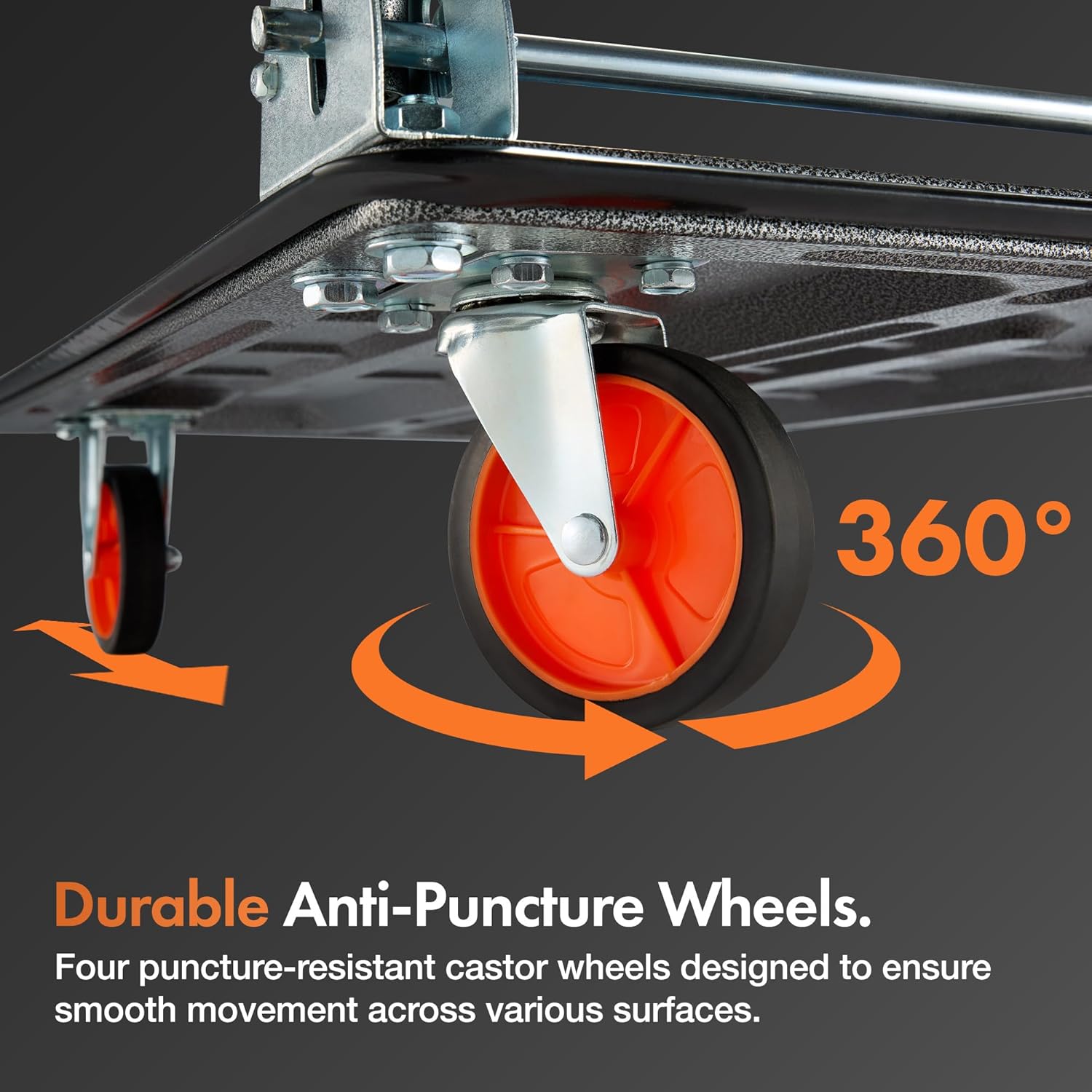 Folding Platform Trolley 150kg Heavy Duty Truck Wheels