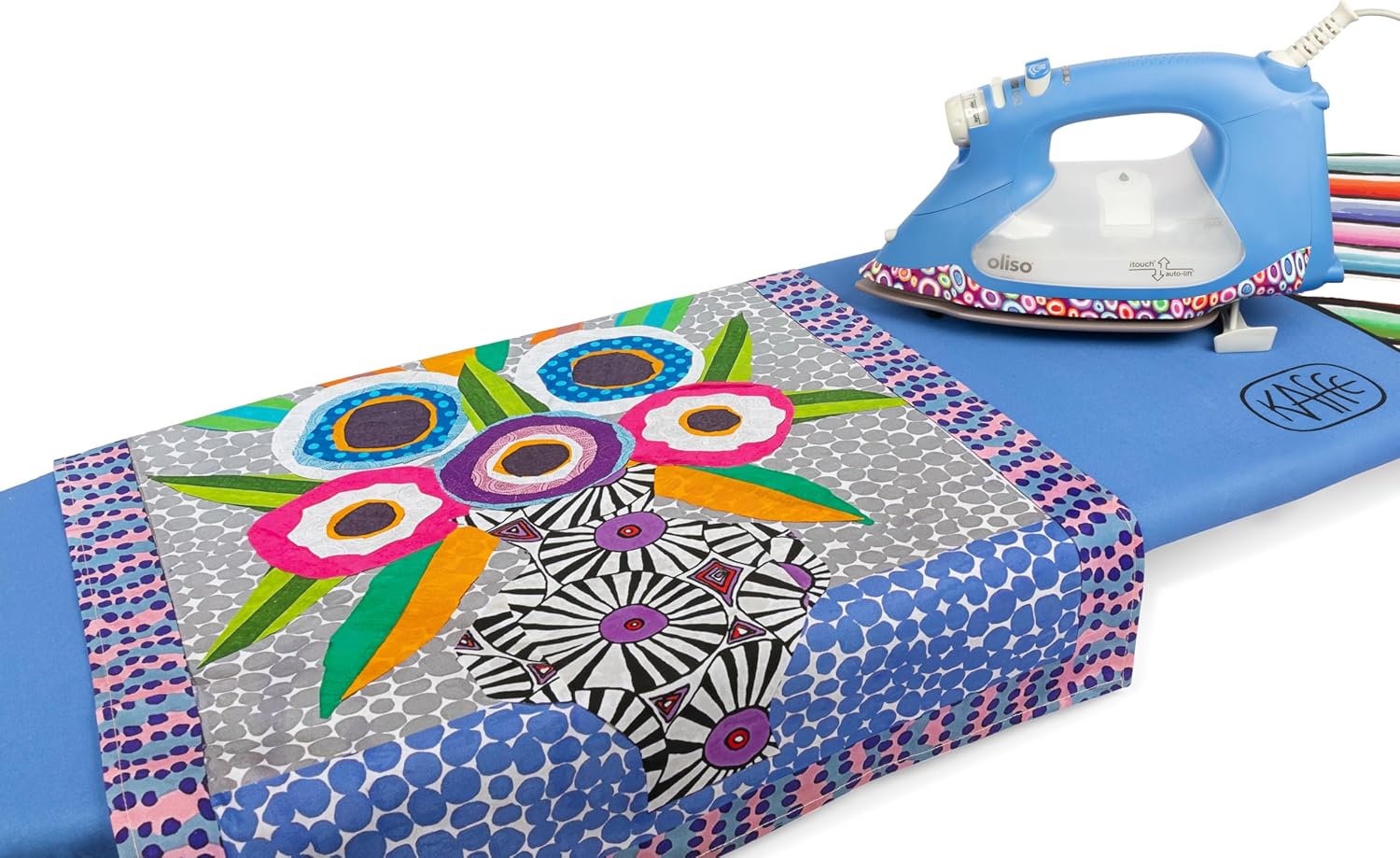 Smart Steam Iron 2400W Auto Lift Ceramic Soleplate Precision Tip