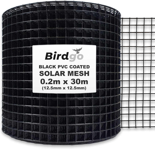 30M Black PVC Solar Panel Bird Proof Mesh Pigeon Barrier