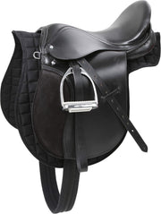17.5 Inch Black Leather Saddle Starter Set