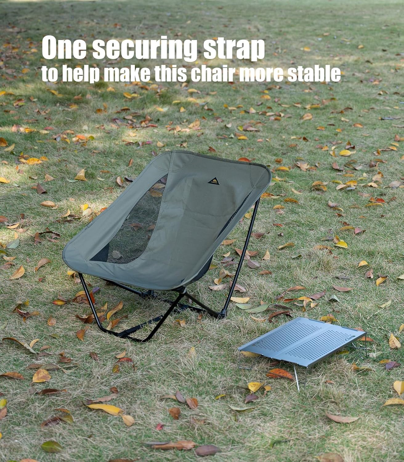 Ultralight Low Mesh Camping Chair with Carry Bag Black