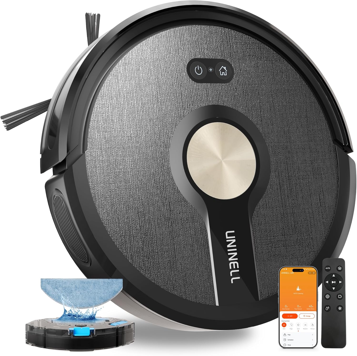 Robot Vacuum Mop 5000Pa Slim Smart Pet Hair Cleaner