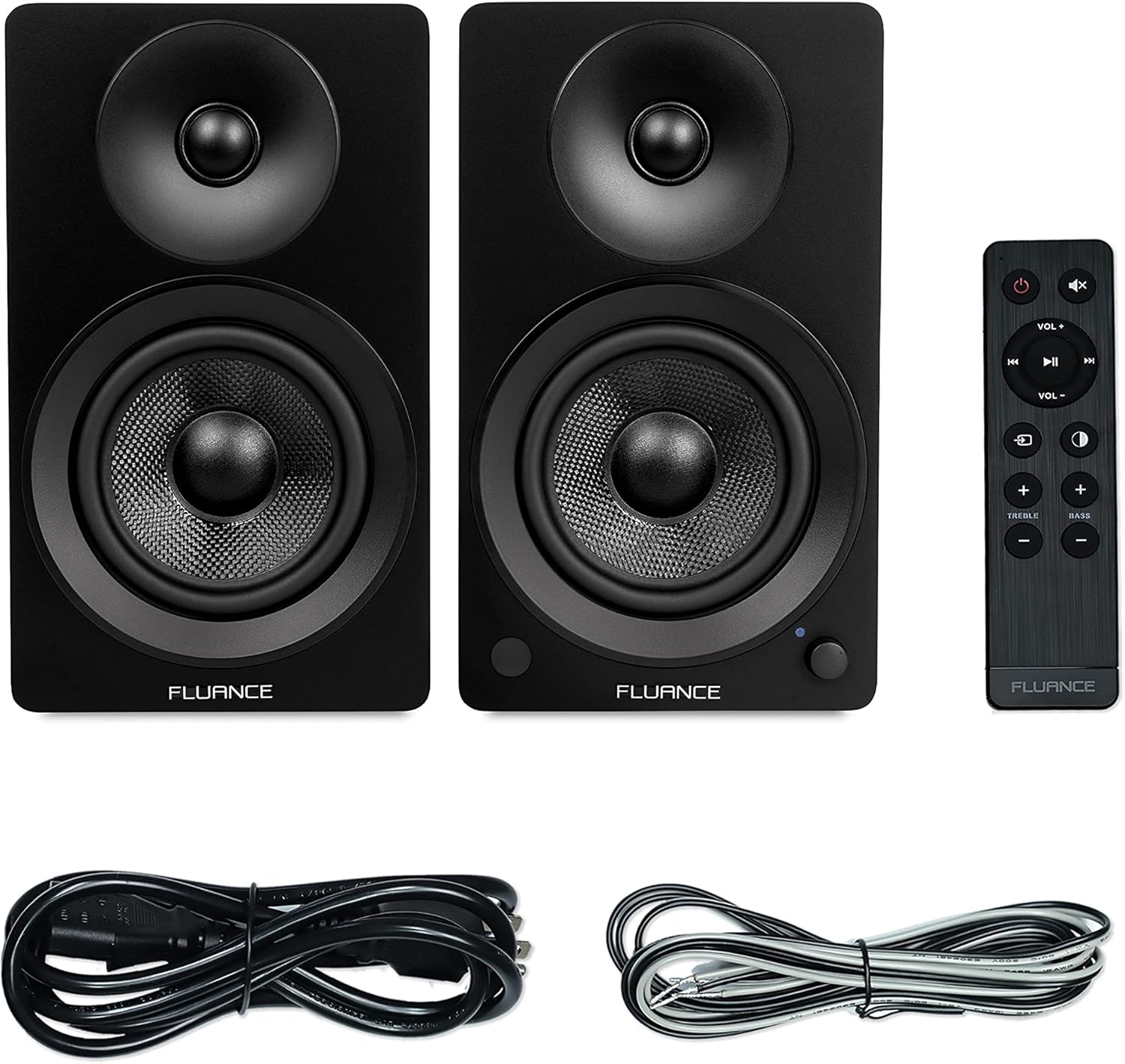Active Bookshelf Speakers 90W Bluetooth 5 5 Inch HiFi RCA