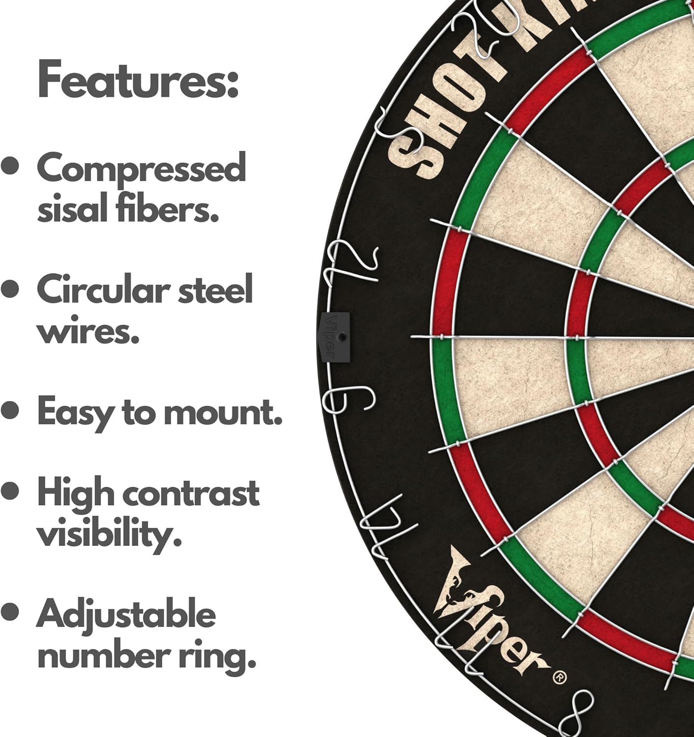 Bristle Dart Board Set Steel Tip Darts Staple Free Regulation