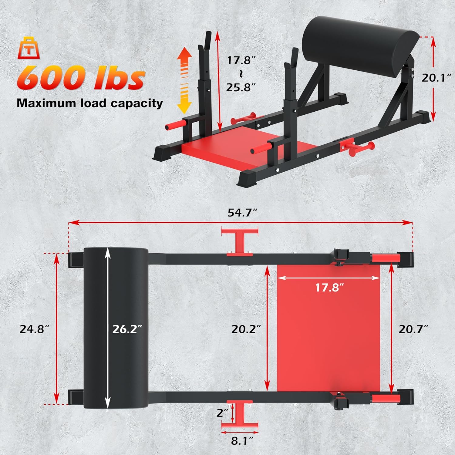 Hip Thrust Machine Glute Bridge Trainer Sissy Squat Bench Heavy Duty