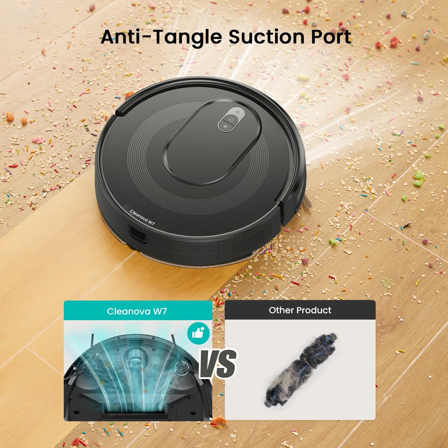 Robot Vacuum Mop 4500Pa WiFi App Alexa Slim Quiet Pet Hair