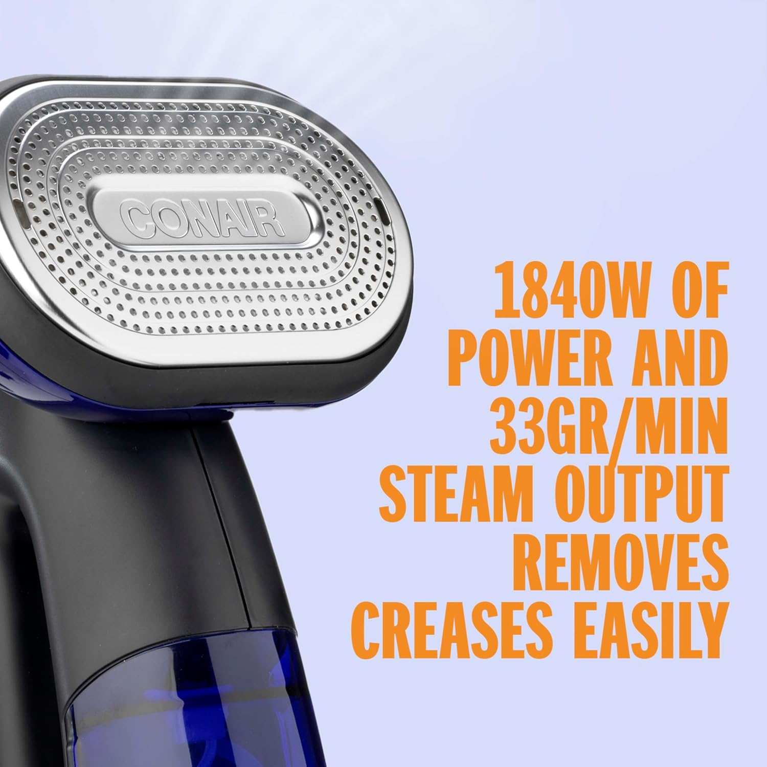 Handheld Garment Steamer 1840W 10s Heat 2in1 Iron 250ml