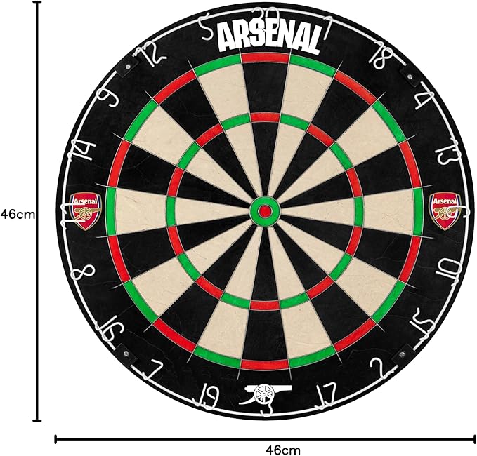 Bristle Dartboard 46cm Pro Sisal Ultra Thin Wire Staple Free