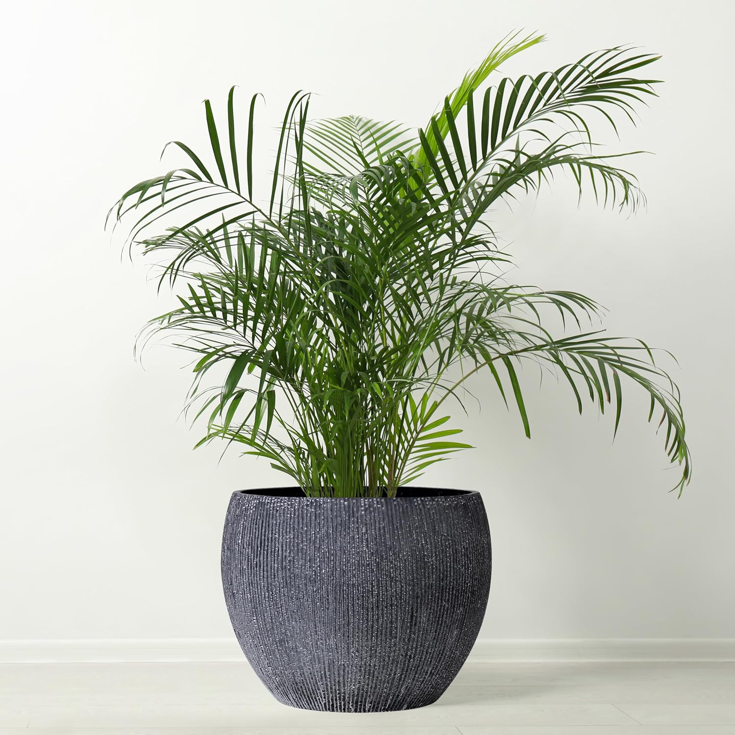 Extra Large Plant Pot 46cm Charcoal Garden Planter Indoor Outdoor