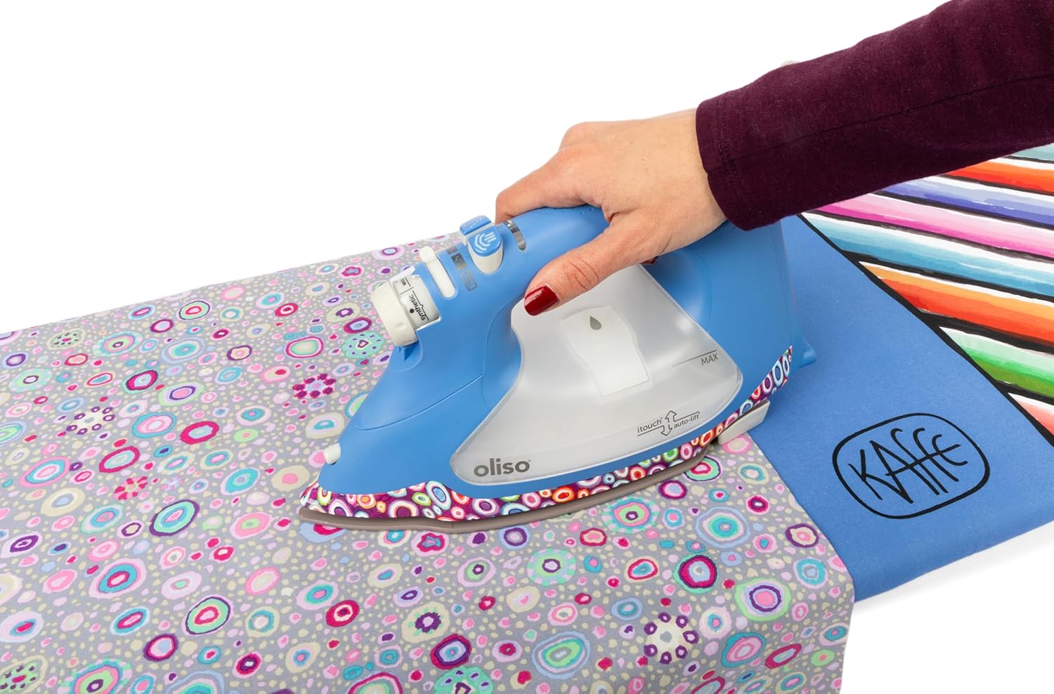 Smart Steam Iron 2400W Auto Lift Ceramic Soleplate Precision Tip