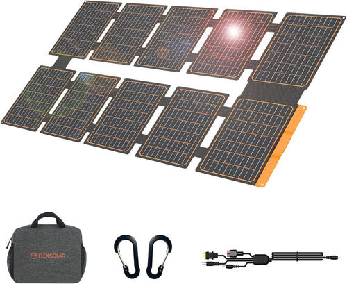 100W Portable Solar Panel Foldable USB C USB A Charger IP67