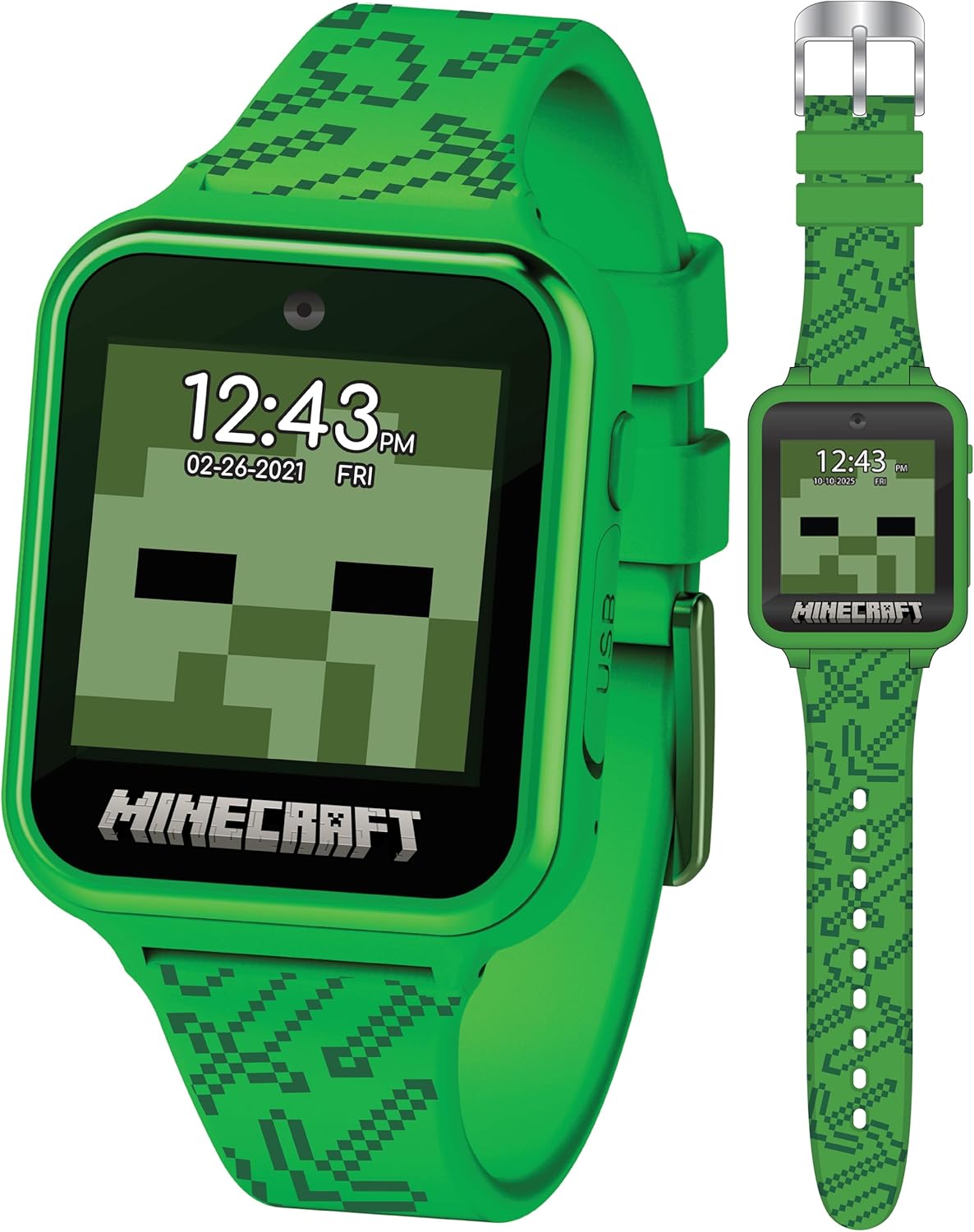 Kids Green Smart Watch Camera Games Step Tracker