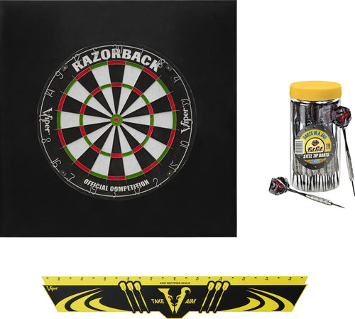 18in Dartboard Set Sisal Board Backboard 21 Darts Throw Line